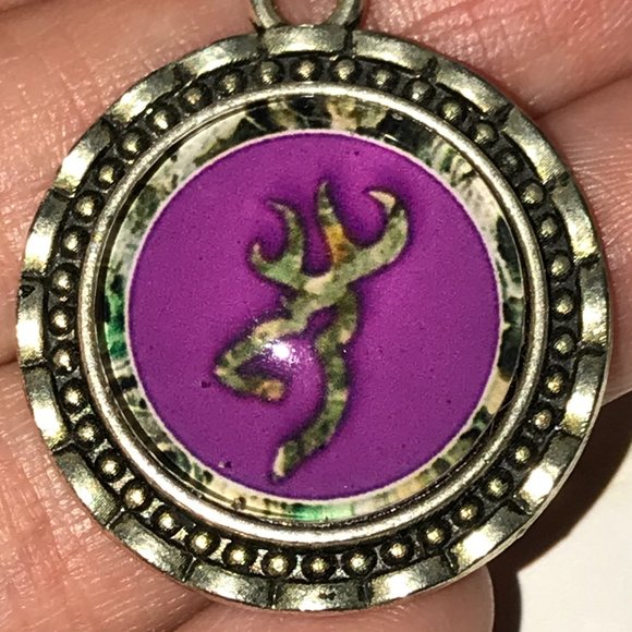 20 1/2" Purple Browning Necklace - Picture 1 of 6